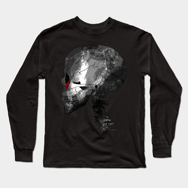 Skull head 2 Long Sleeve T-Shirt by Pblain